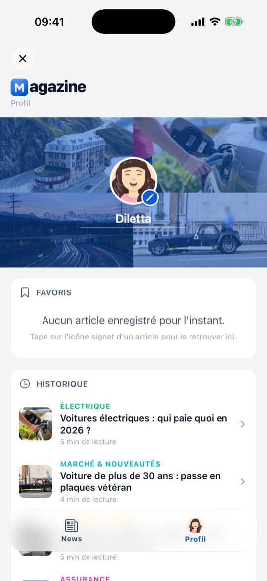 Magazine personnalisé avec articles ciblés